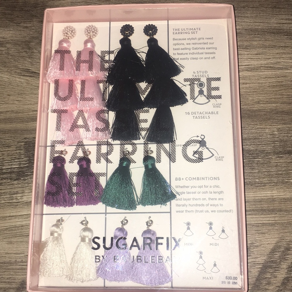 tassel earrings set
